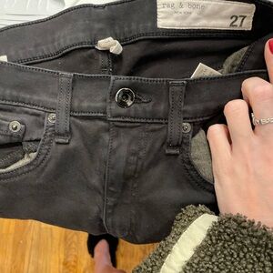 Rag & Bone Charcoal Denim Pants